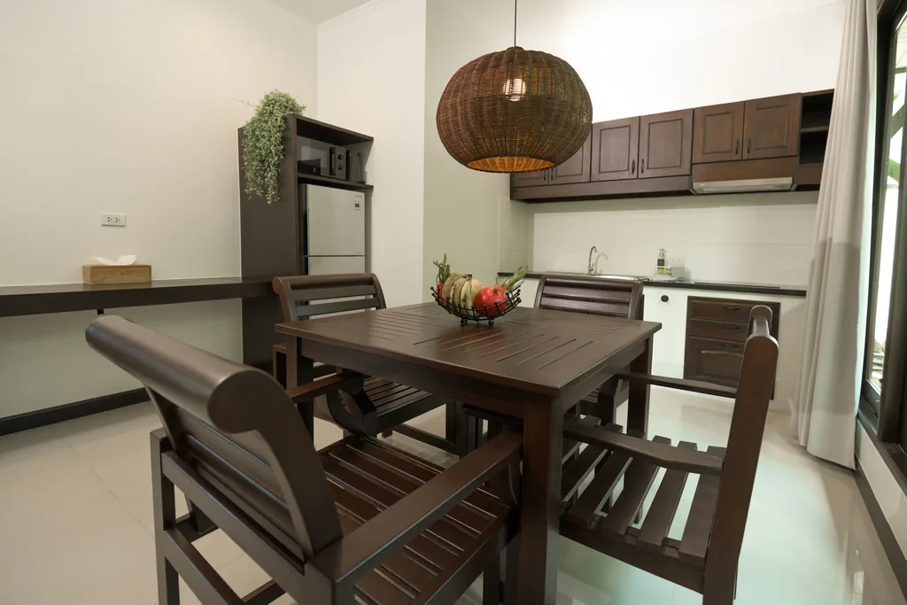 Fully equipped kitchen in the three-bedroom villa