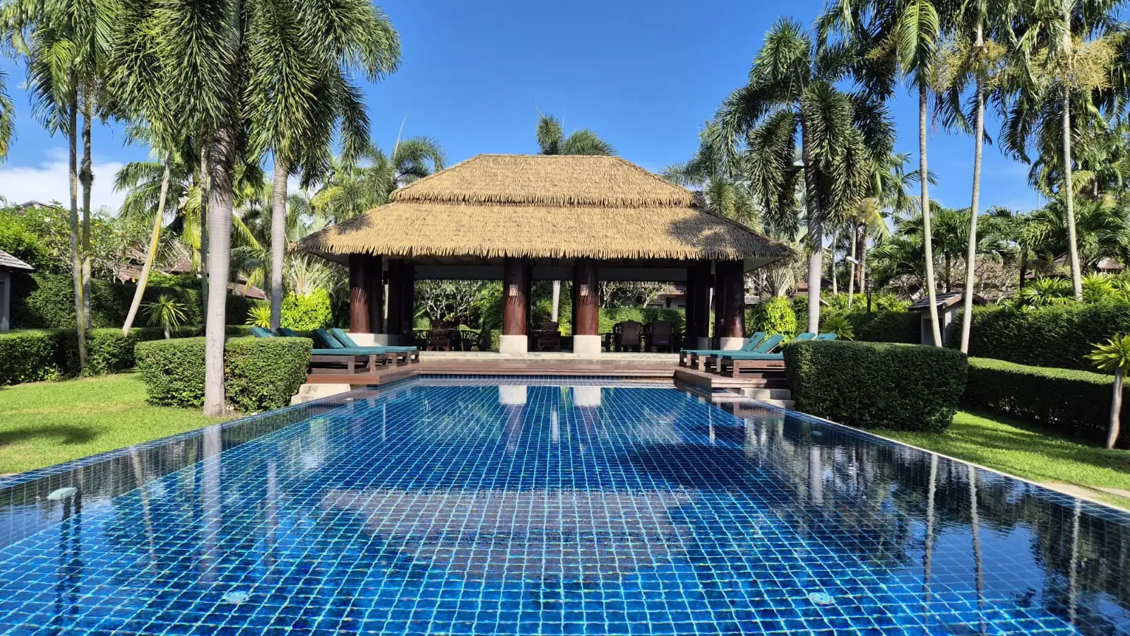 Shared swimming pool at Green Garden Villas, Nai Harn, Phuket